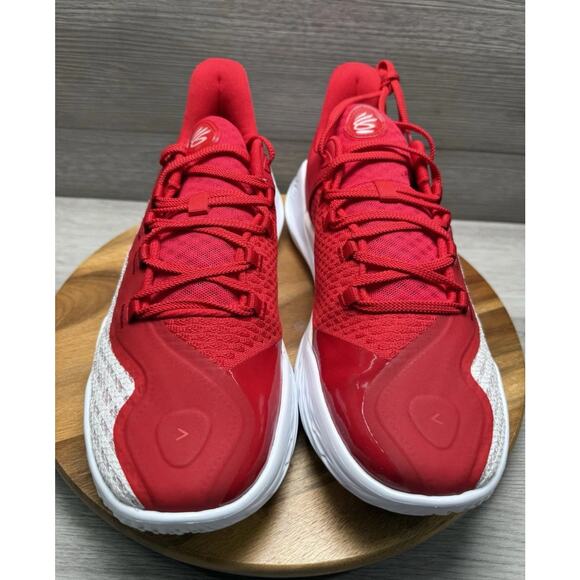 Curry 11 Team White Red 3027637-100 Under Armour Size 11.5 - Picture 3 of 8